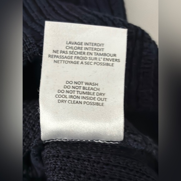 John Malkovich Spring/Summer 2017 collection Square Neck Fisherman Sweater Navy - Picture 8 of 12